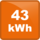 43 kWh