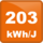 203 kWh