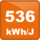 536 kWh