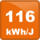 116 kWh