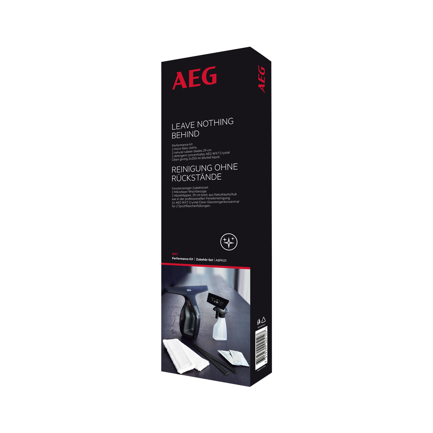AEG ABPK01 Performance Kit für Fenstersauger WX7 Zubehör-Set für Fensterreiniger 